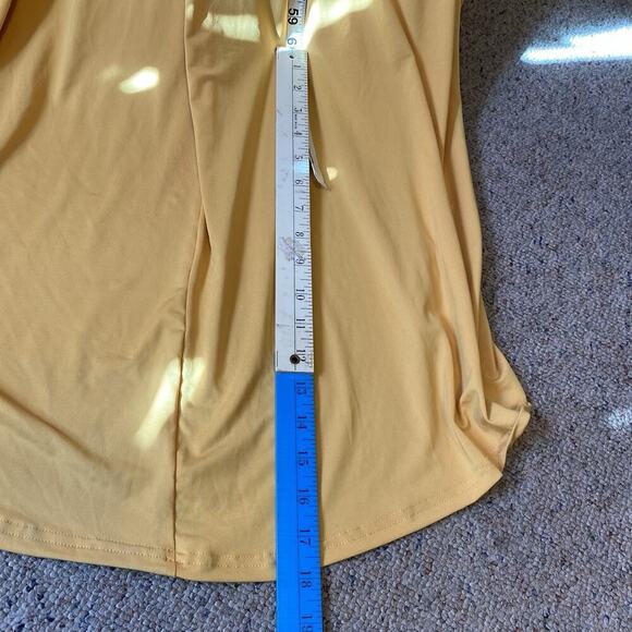 New oc order plus YellowGold Layer Lagenlook JerseyKnit Long Sleeve Maxi Dress L - Picture 4 of 10